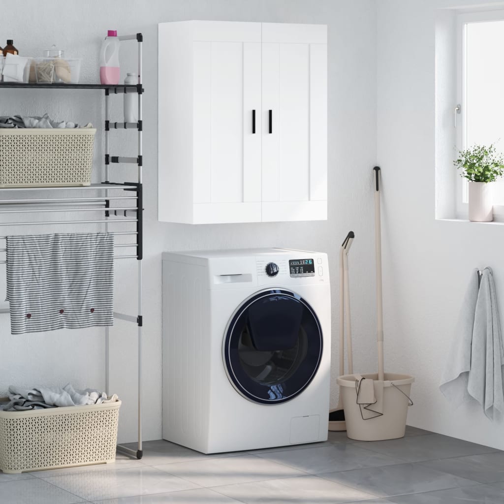 Berkfield Wall Mounted Cabinet White 69.5x34x90 cm Engineered Wood