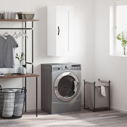 Berkfield Wall Mounted Cabinet White 34.5x34x90 cm Engineered Wood