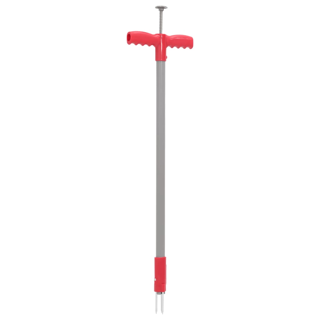 Berkfield Weed Remover Red and Grey 93.5 cm Powder-coated Steel