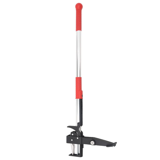 Berkfield Weed Remover Red and Silver 99.5 cm Anodised Aluminium