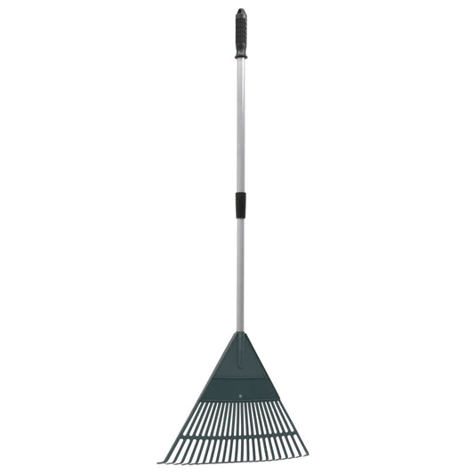Berkfield Leaf Rake Dark Green 155.5 cm PP