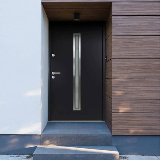 Berkfield Front Door Anthracite 90x200 cm Aluminium