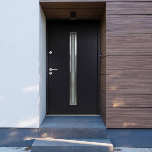 Berkfield Front Door Anthracite 100x200 cm Aluminium