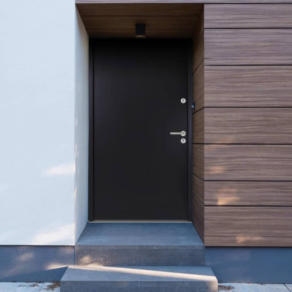 Berkfield Front Door Anthracite 100x200 cm Aluminium