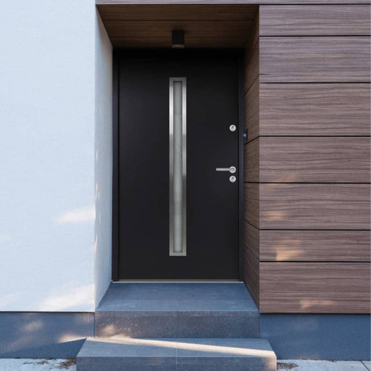 Berkfield Front Door Anthracite 100x200 cm Aluminium