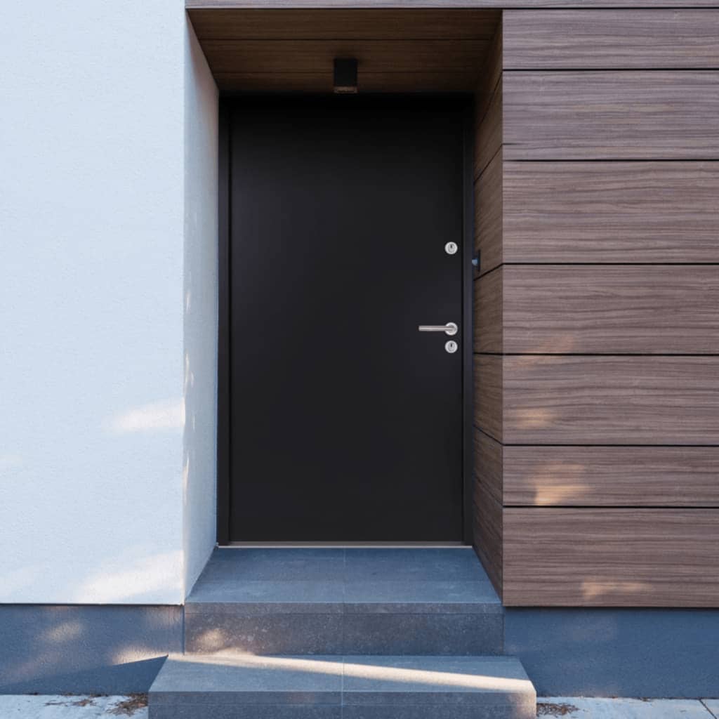 Berkfield Front Door Anthracite 110x207.5 cm Aluminium