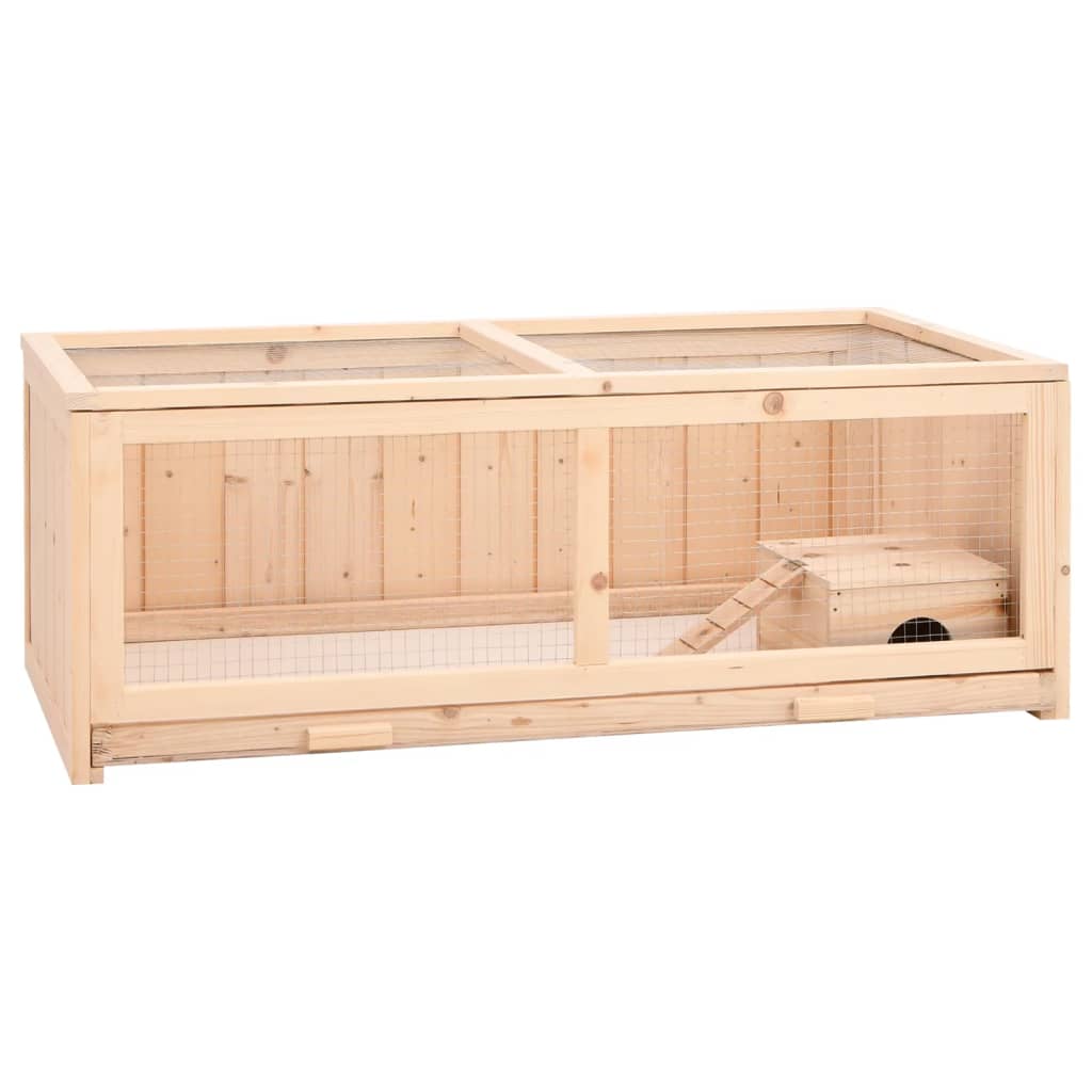 Berkfield Hamster Cage 104x52x38 cm Solid Wood Fir