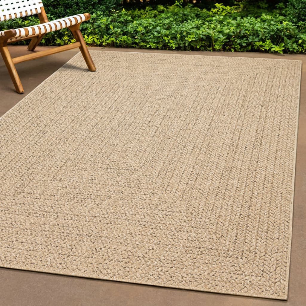 Berkfield Rug 140x200 cm Jute Look Indoor and Outdoor