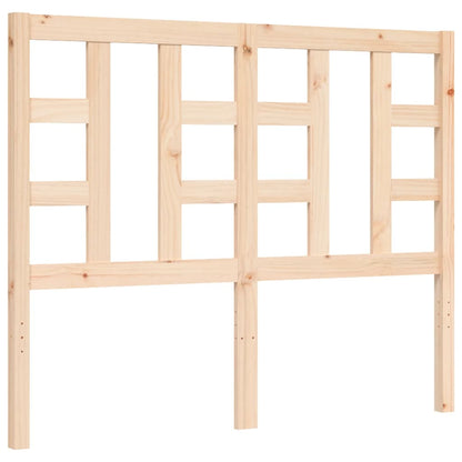 Berkfield Bed Frame with Headboard Small Double Solid Wood