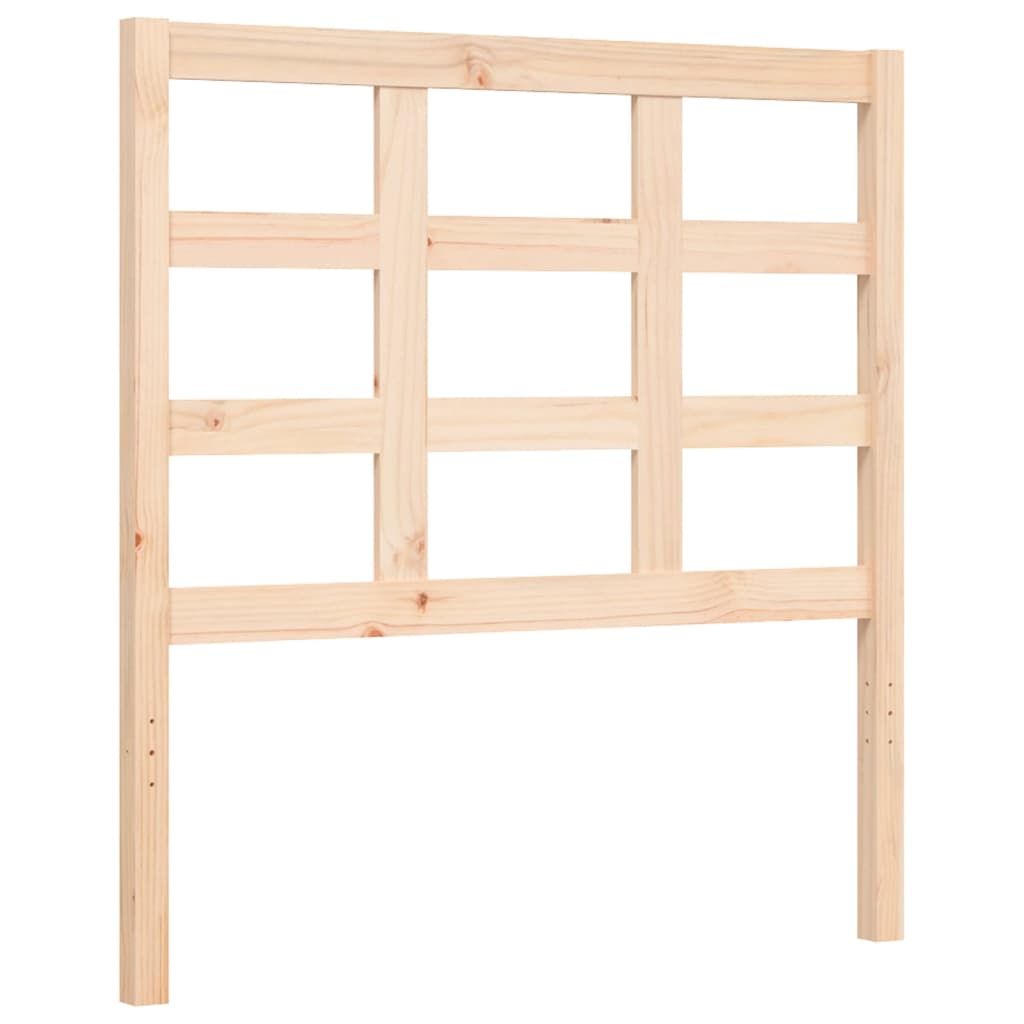 Berkfield Bed Frame with Headboard 90x190 cm Solid Wood