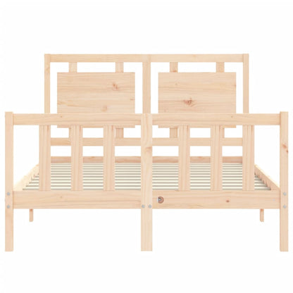 Berkfield Bed Frame with Headboard 120x200 cm Solid Wood