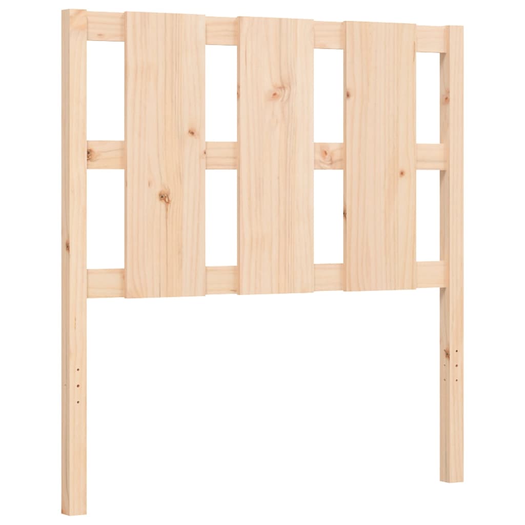 Berkfield Bed Frame with Headboard 90x190 cm Solid Wood