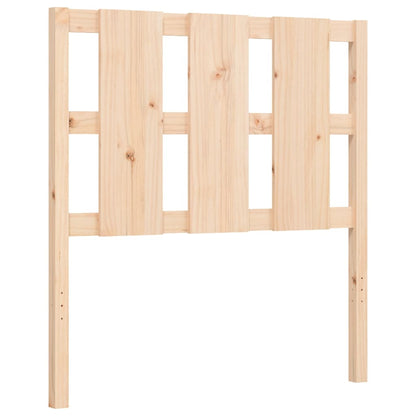Berkfield Bed Frame with Headboard 90x190 cm Solid Wood