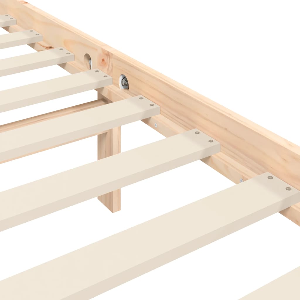 Berkfield Bed Frame with Headboard 90x190 cm Solid Wood