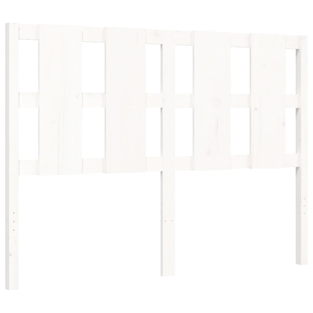 Berkfield Bed Frame with Headboard White 120x200 cm Solid Wood