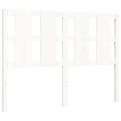 Berkfield Bed Frame with Headboard White 120x200 cm Solid Wood