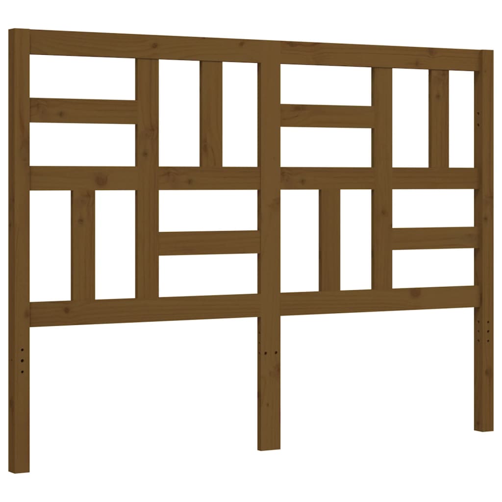 Berkfield Bed Frame with Headboard Honey Brown 120x200 cm Solid Wood