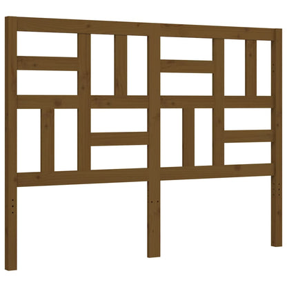 Berkfield Bed Frame with Headboard Honey Brown 120x200 cm Solid Wood