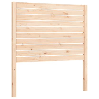 Berkfield Bed Frame with Headboard Single Solid Wood