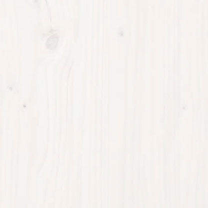 Berkfield Bed Frame with Headboard White Single Solid Wood