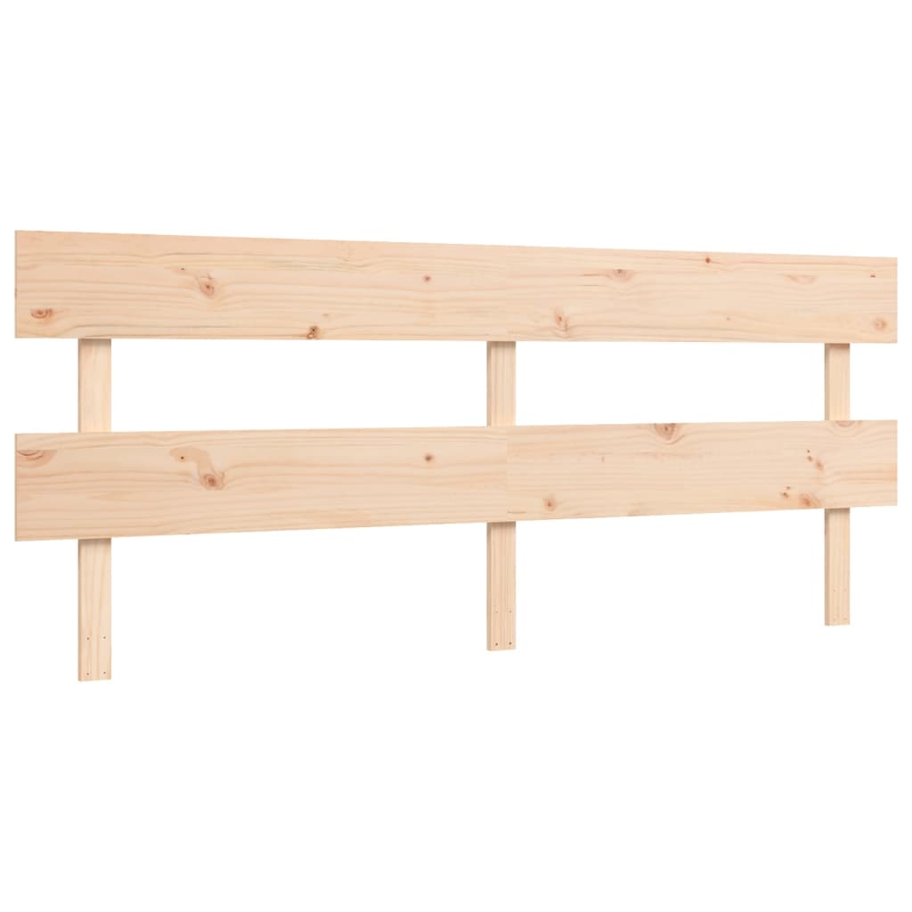Berkfield Bed Frame with Headboard Super King Size Solid Wood