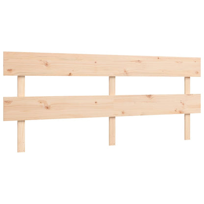 Berkfield Bed Frame with Headboard Super King Size Solid Wood