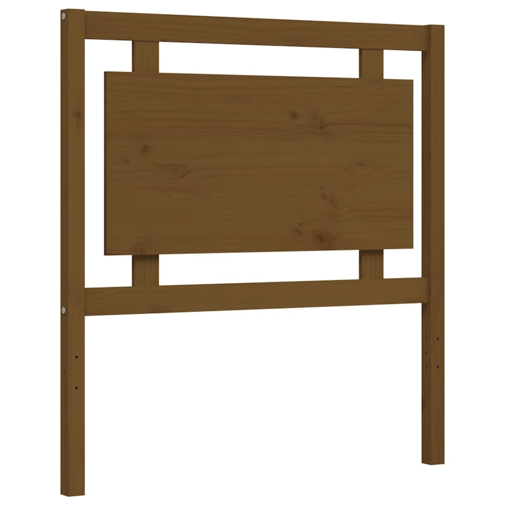 Berkfield Bed Frame with Headboard Honey Brown 90x200 cm Solid Wood
