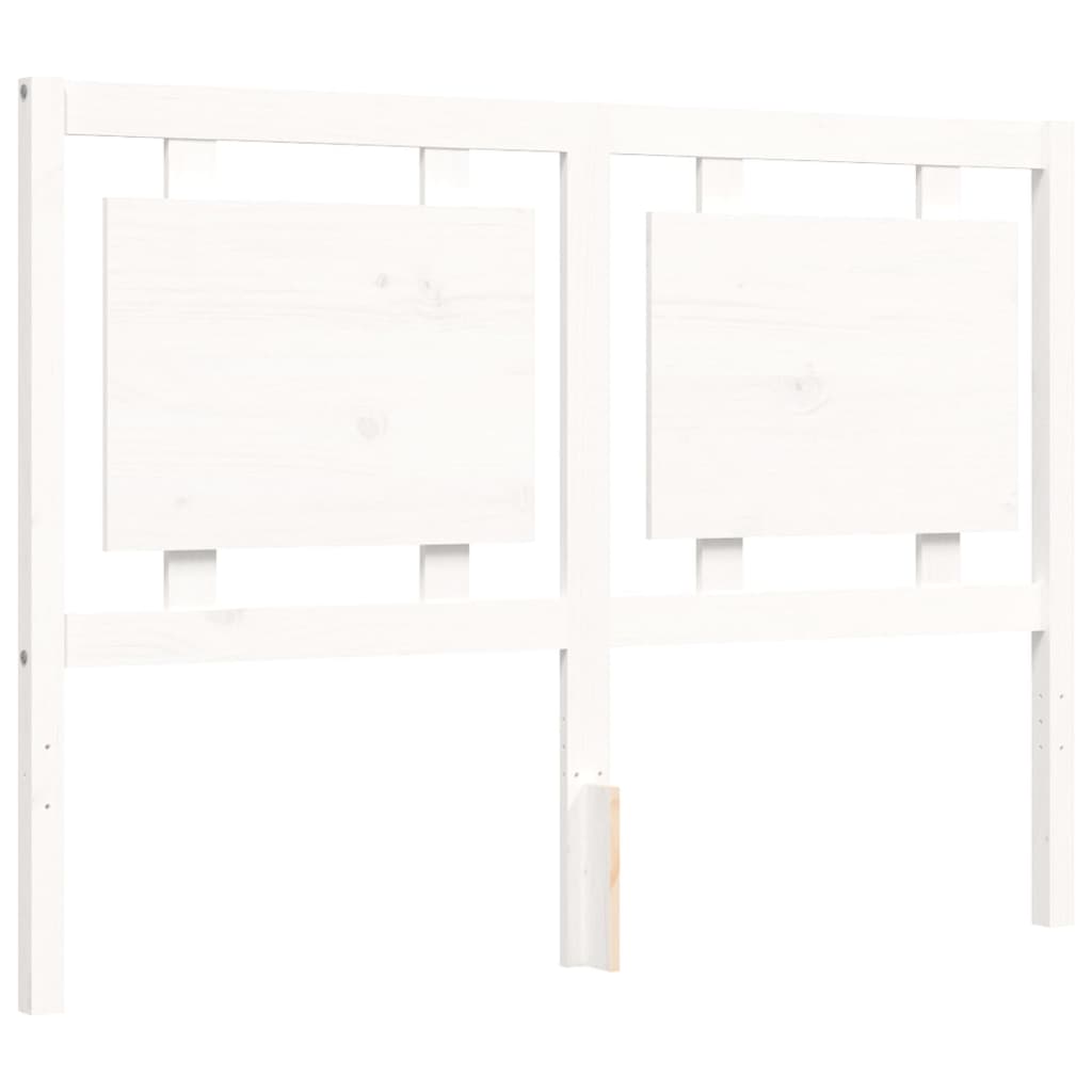 Berkfield Bed Frame with Headboard White 120x200 cm Solid Wood