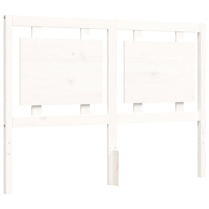 Berkfield Bed Frame with Headboard White 120x200 cm Solid Wood