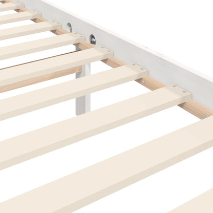 Berkfield Bed Frame with Headboard White 120x200 cm Solid Wood