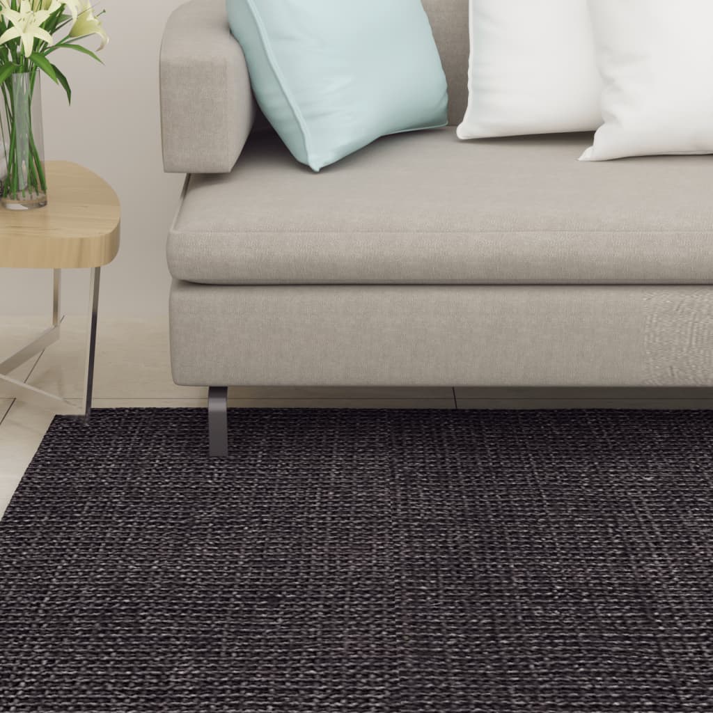Berkfield Sisal Rug for Scratching Post Black 66x150 cm