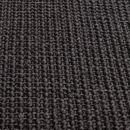 Berkfield Sisal Rug for Scratching Post Black 100x350 cm
