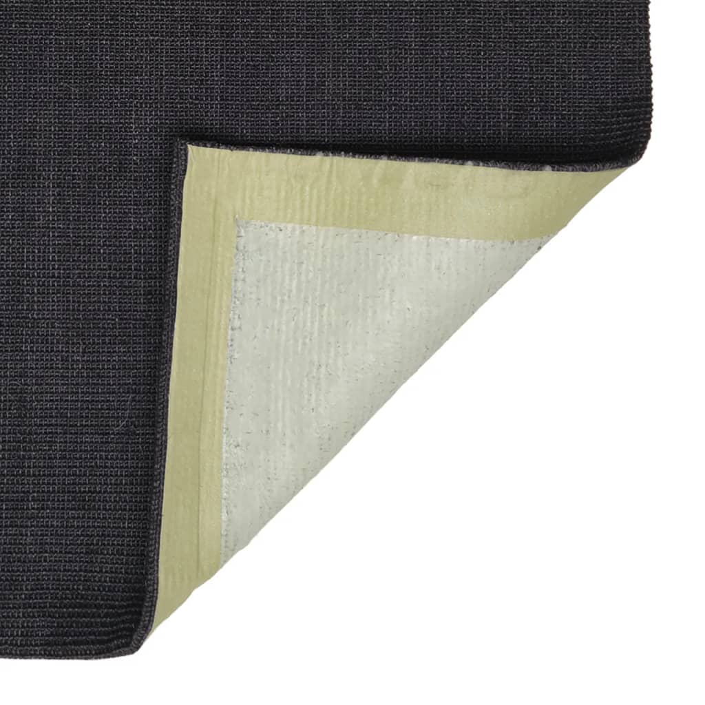 Berkfield Sisal Rug for Scratching Post Black 100x350 cm