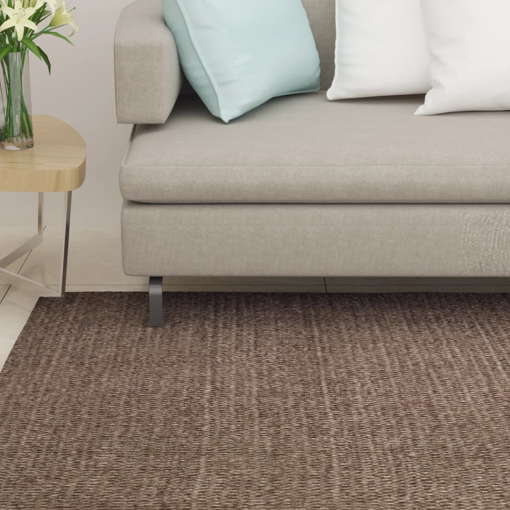 Berkfield Sisal Rug for Scratching Post Brown 66x250 cm