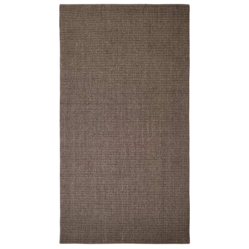 Berkfield Sisal Rug for Scratching Post Brown 80x150 cm