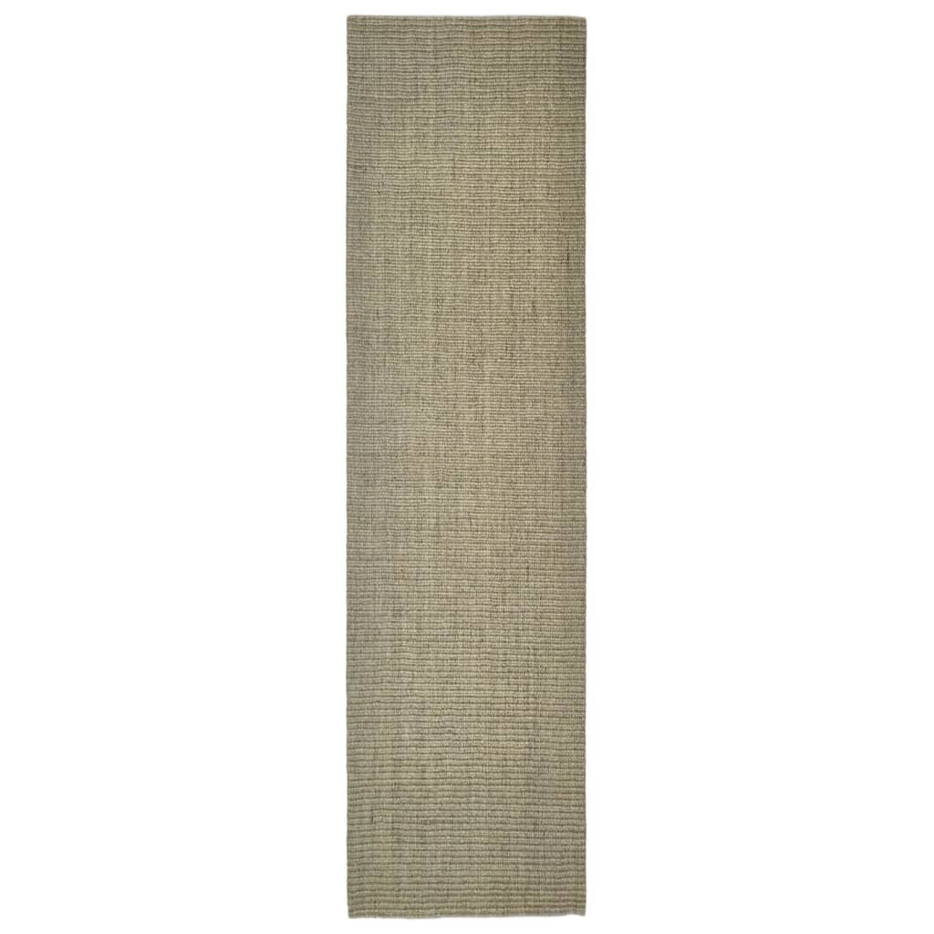 Berkfield Sisal Rug for Scratching Post Taupe 66x250 cm