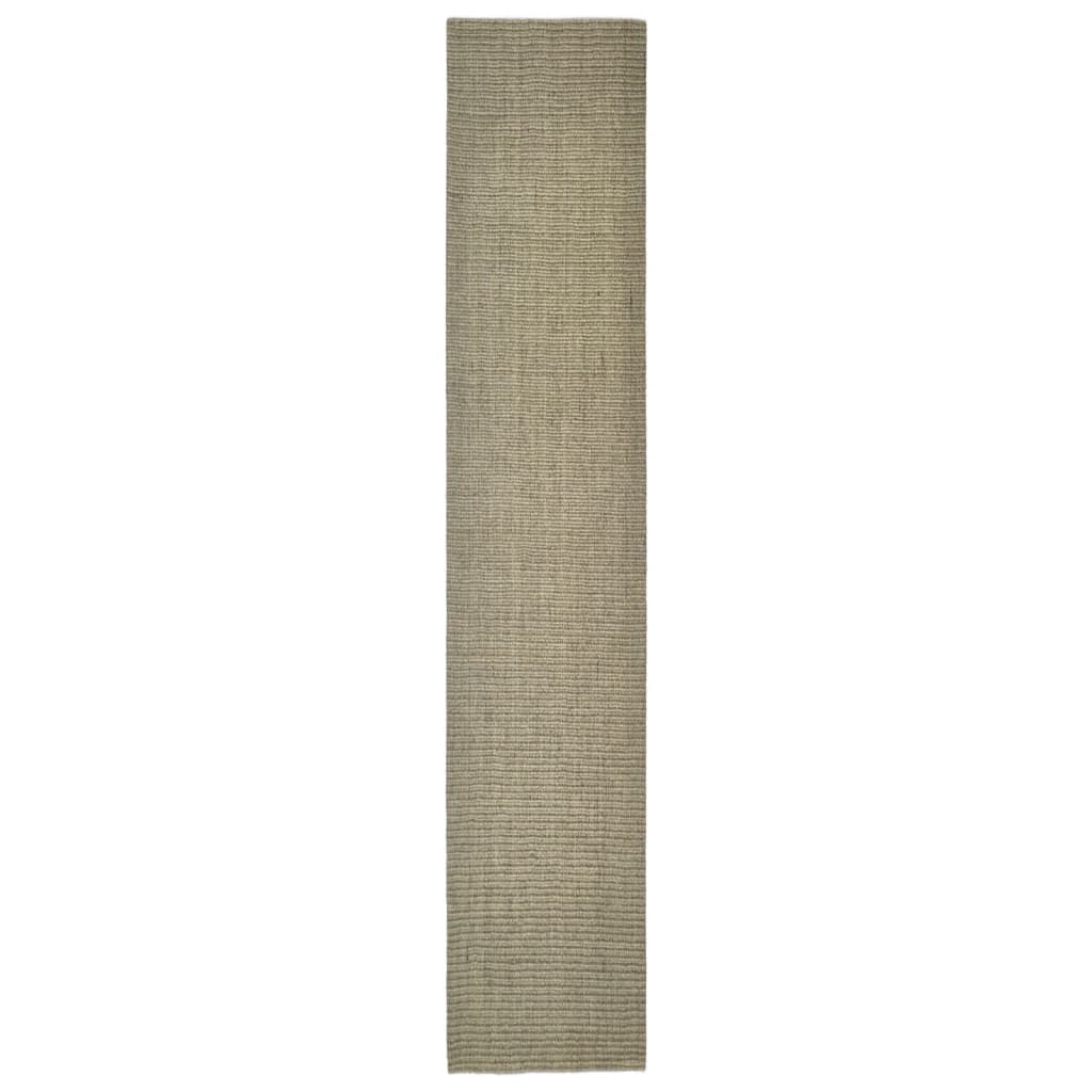 Berkfield Sisal Rug for Scratching Post Taupe 66x350 cm