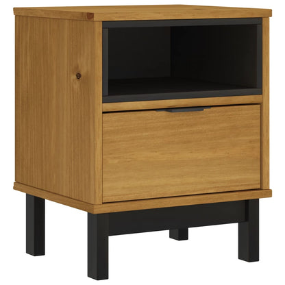 Berkfield Bedside Cabinet "FLAM" 40x35x50 cm Solid Wood Pine