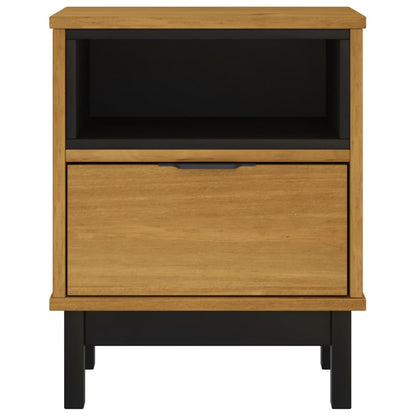 Berkfield Bedside Cabinet "FLAM" 40x35x50 cm Solid Wood Pine