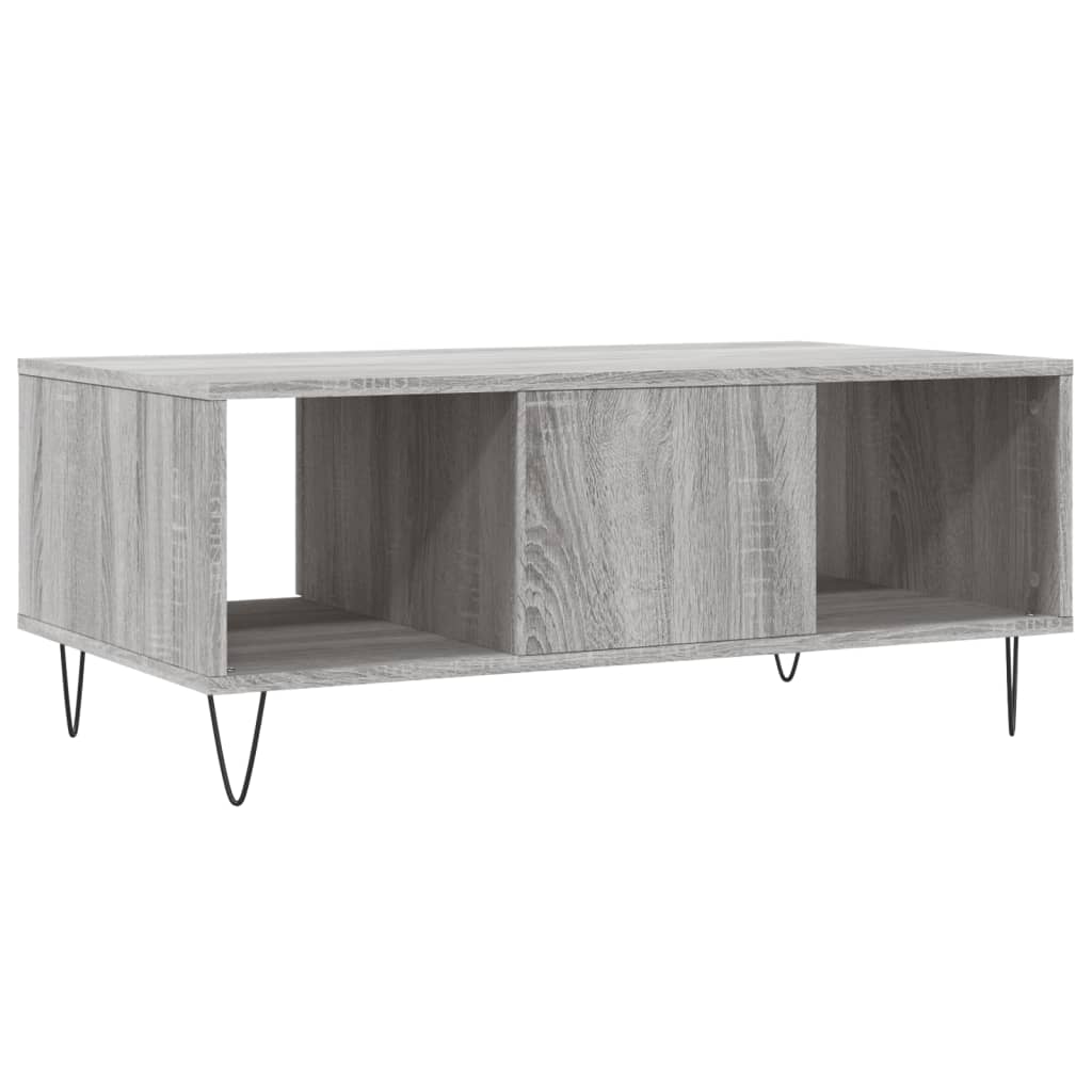 Berkfield Coffee Table Grey Sonoma 90x50x36.5 cm Engineered Wood