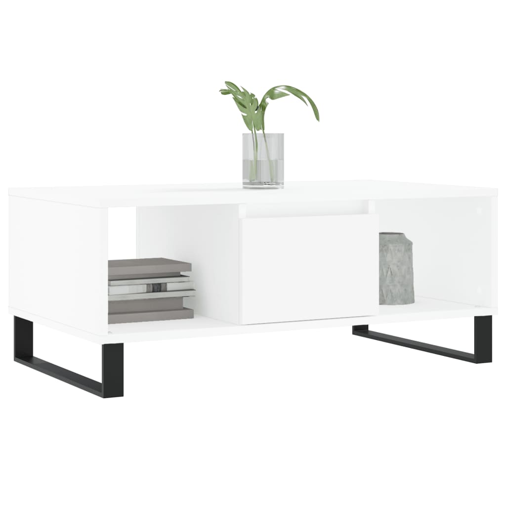 Berkfield Coffee Table White 90x50x36.5 cm Engineered Wood