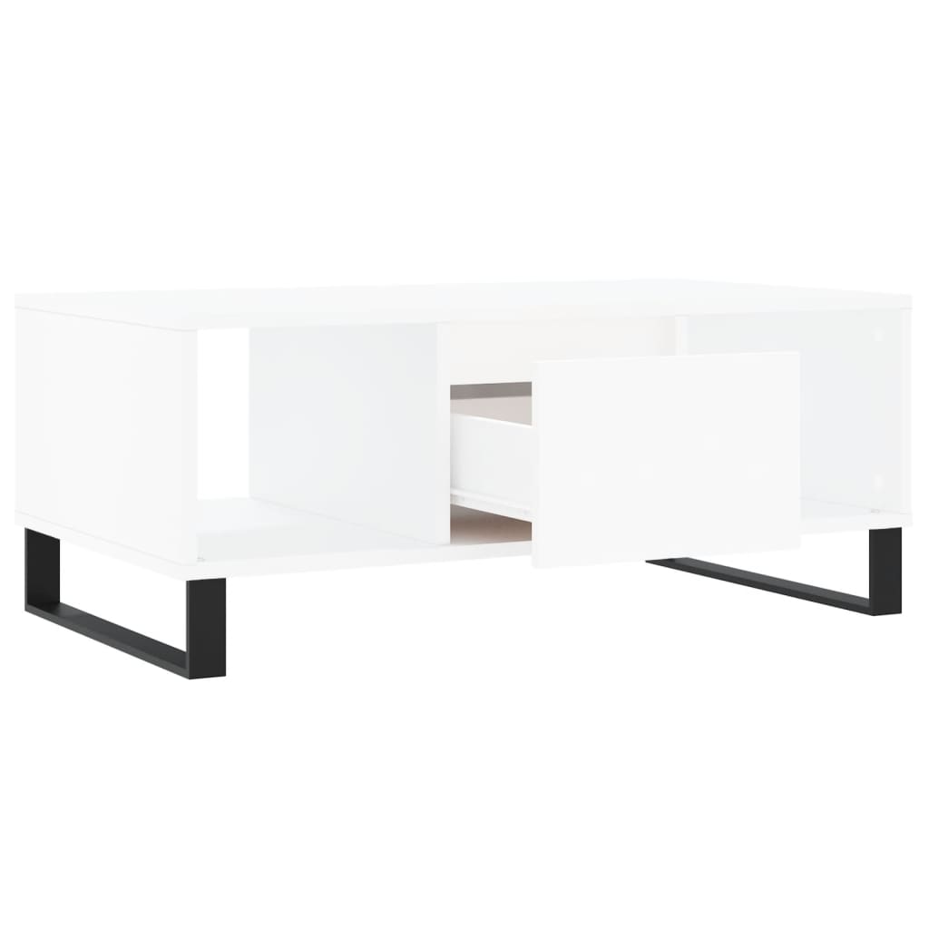 Berkfield Coffee Table White 90x50x36.5 cm Engineered Wood
