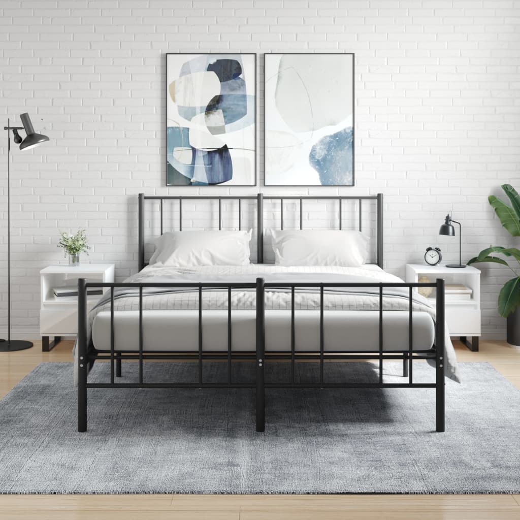 Berkfield Bedside Cabinets 2 pcs High Gloss White 40x35x50 cm Engineered Wood