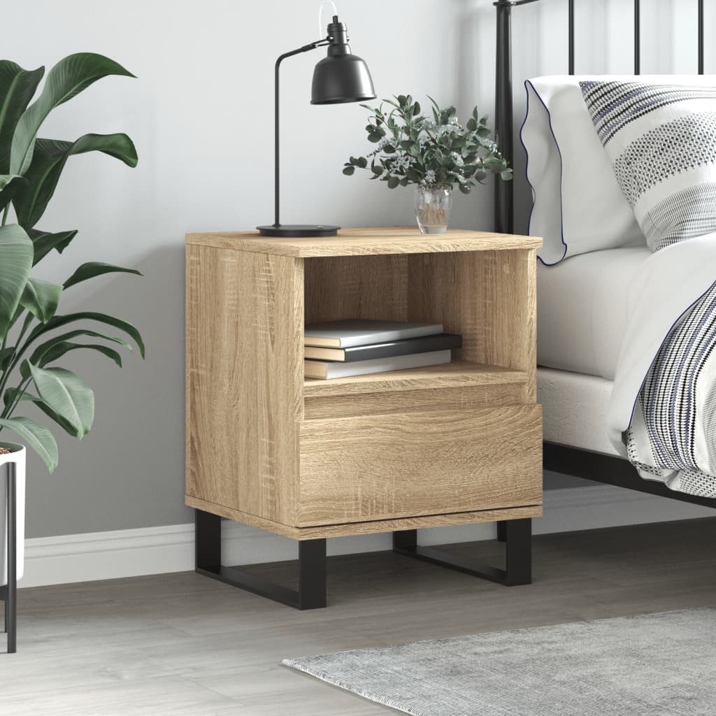 Berkfield Bedside Cabinet Sonoma Oak 40x35x50 cm Engineered Wood