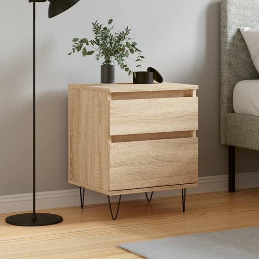Berkfield Bedside Cabinet Sonoma Oak 40x35x50 cm Engineered Wood