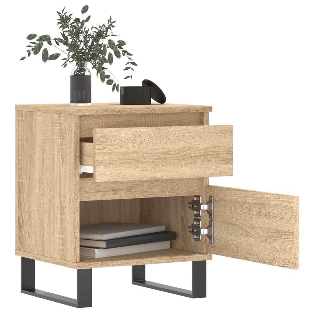Berkfield Bedside Cabinet Sonoma Oak 40x35x50 cm Engineered Wood