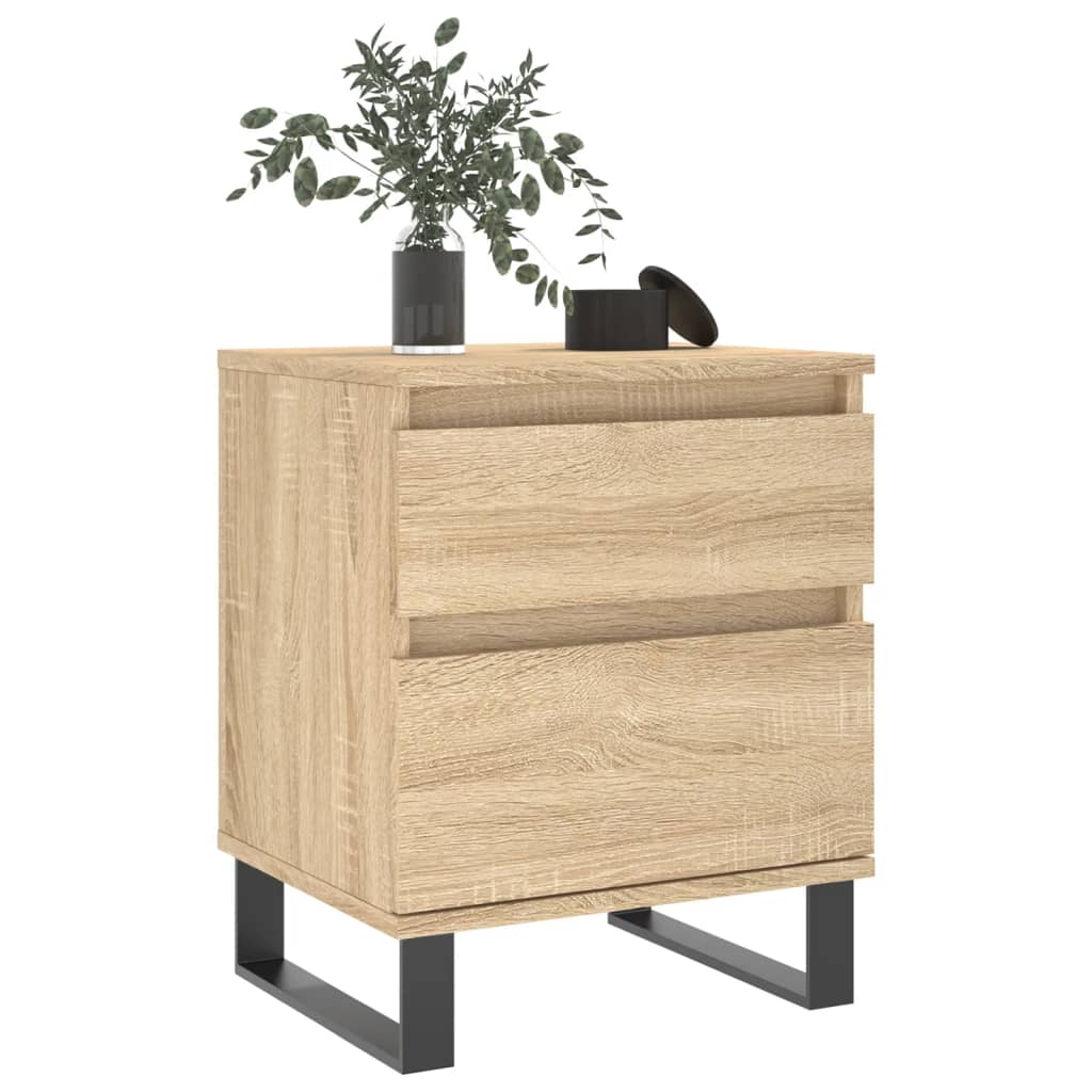 Berkfield Bedside Cabinet Sonoma Oak 40x35x50 cm Engineered Wood