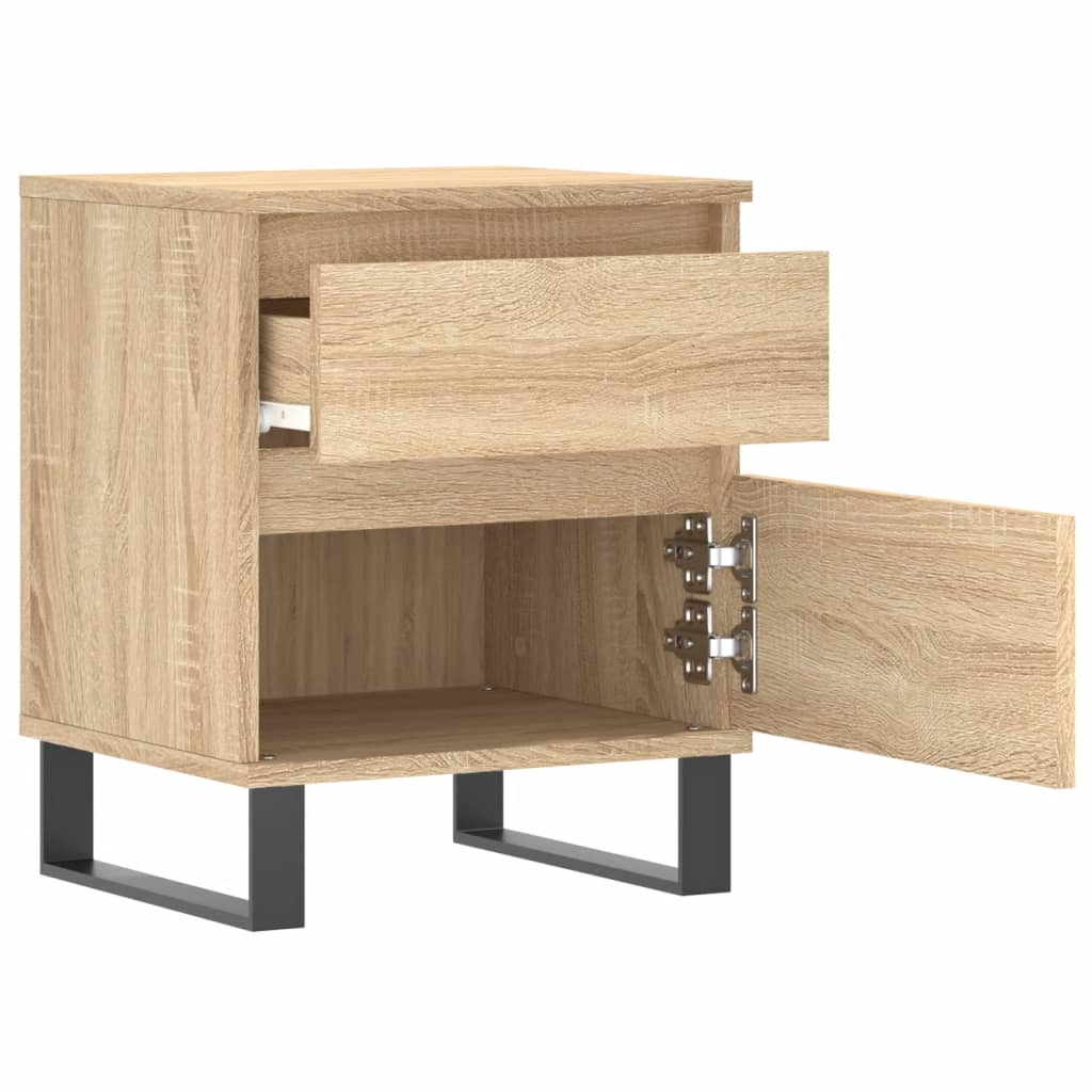 Berkfield Bedside Cabinet Sonoma Oak 40x35x50 cm Engineered Wood