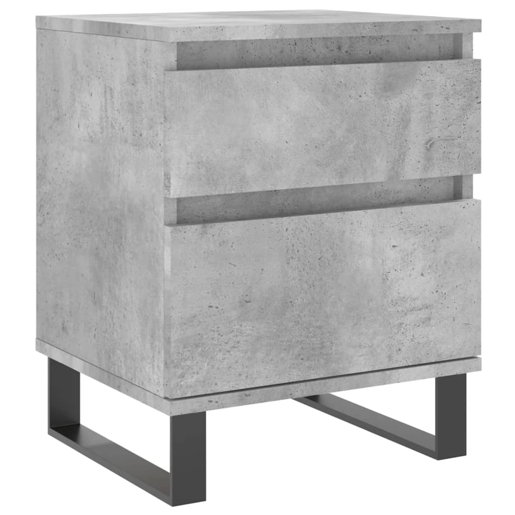 Berkfield Bedside Cabinet Concrete Grey 40x35x50 cm Engineered Wood