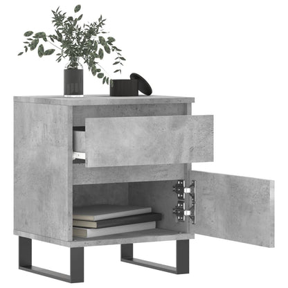 Berkfield Bedside Cabinet Concrete Grey 40x35x50 cm Engineered Wood